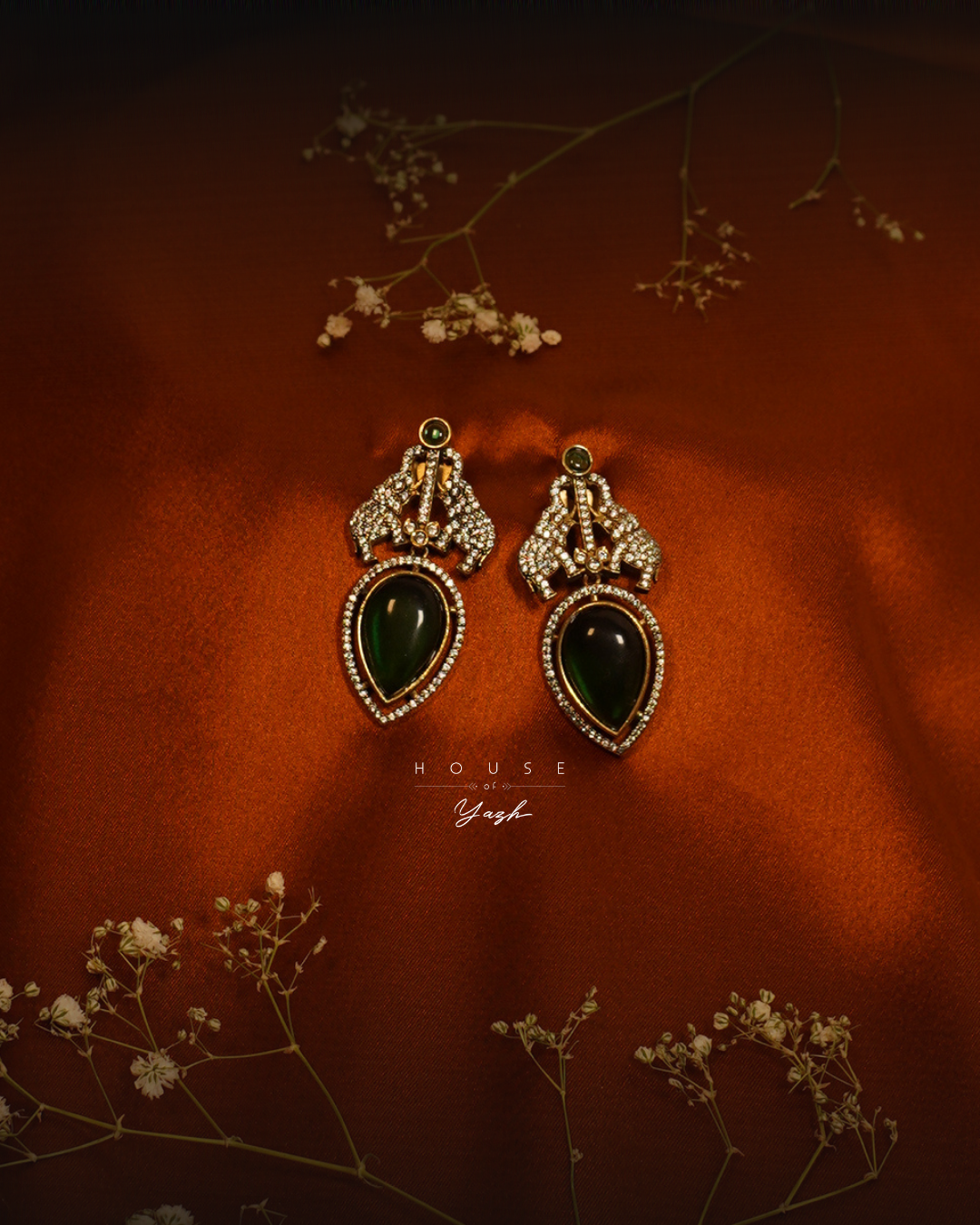 TEMP-VICTORIAN ELEPHANT EARRINGS