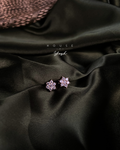 Traditional Seven-Stone Diamond Lookalike Stud Earrings